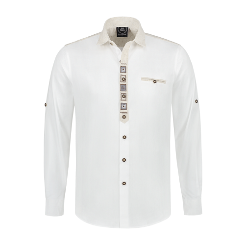 Tiroler blouse Landhaus wit katoen