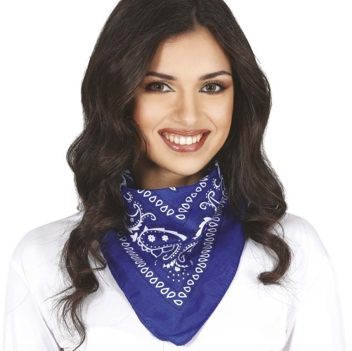 Cowboy bandana blauw