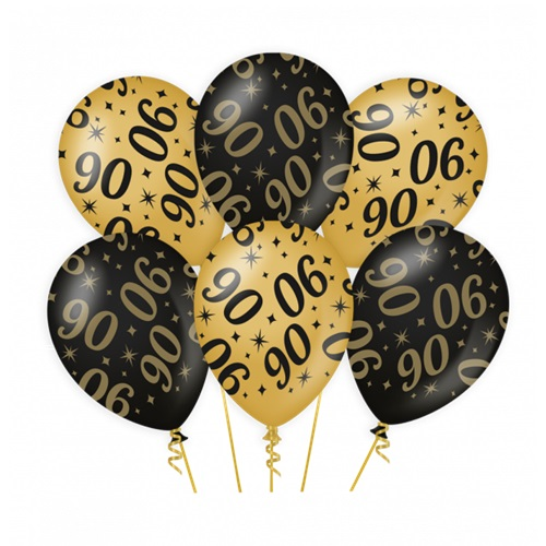Ballonnen 90 jaar classy party 6st