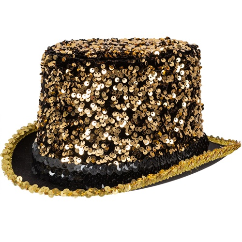 MJ hoed pailletten goud – Houtse Bazar