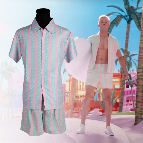 Ken beach outfit blouse met short