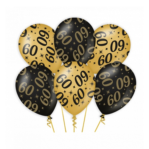 Ballonnen 60 jaar classy party 6st