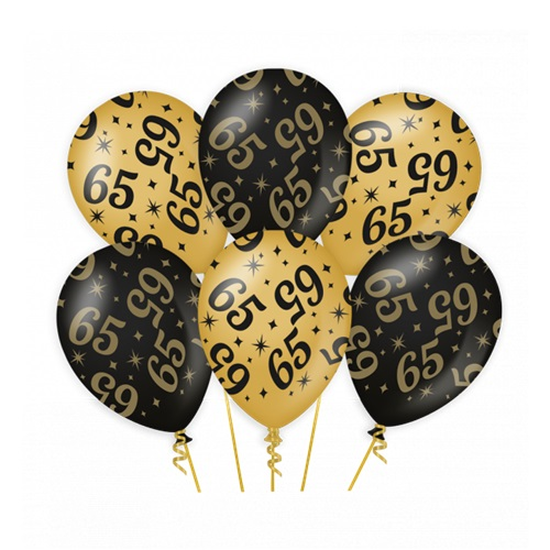 Ballonnen 65 jaar Classy party 6st