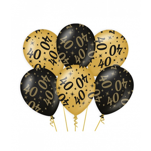 Ballonnen 40 jaar classy party 6st