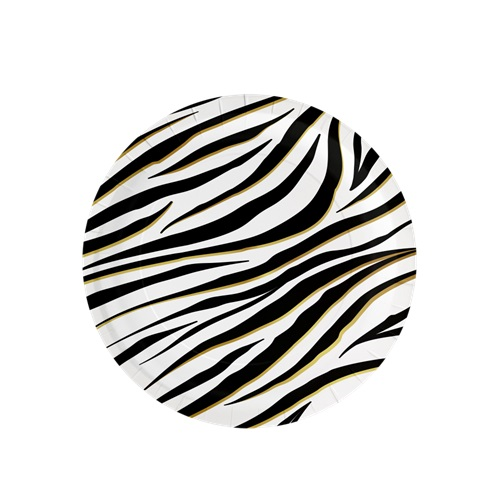 Bordjes zebra print 8st