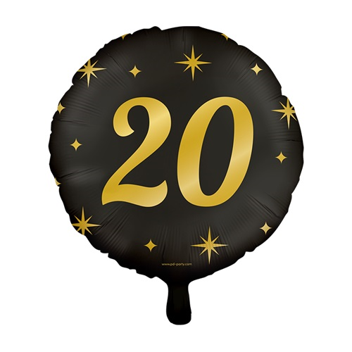 Folieballon 20 jaar Classy party 46cm