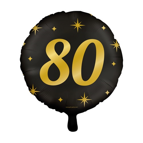 Folieballon 80 jaar Classy party 46cm