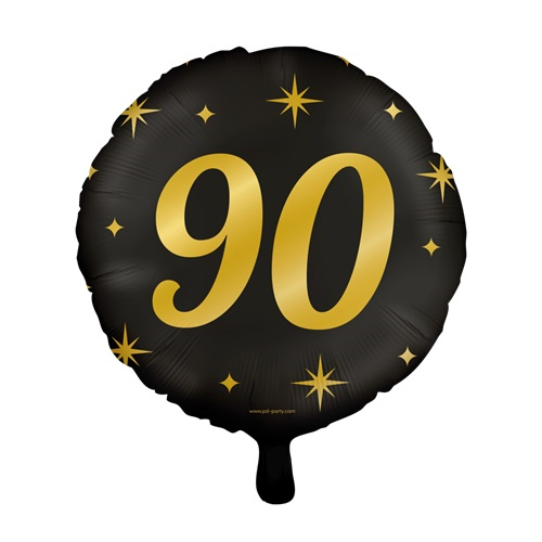 Folieballon 90 jaar Classy party 46cm
