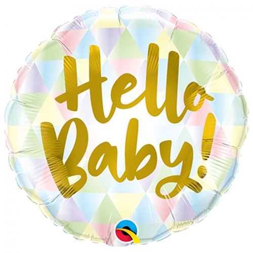 Folieballon hello baby 46cm