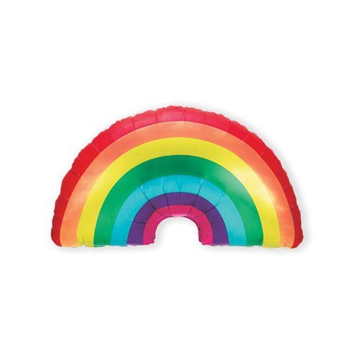 Folieballon regenboog 91cm