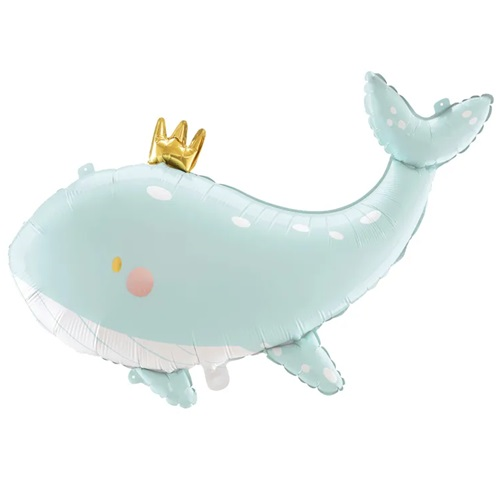 Folieballon Royal whale 78x50cm