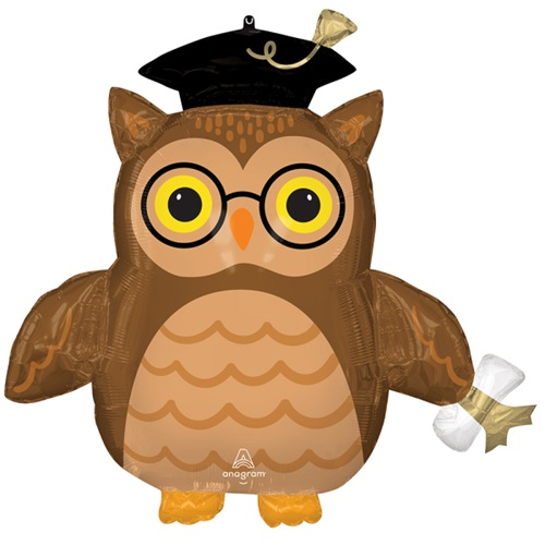 Folieballon Supershape Wise Owl 76cm