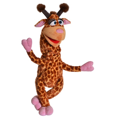 Handpop 55cm vrolijke Giraffe Eberhard