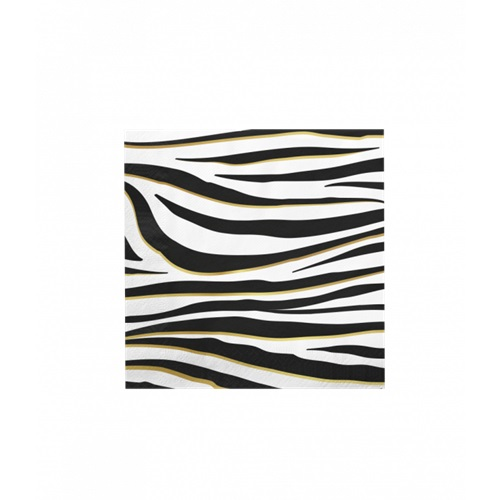 Servetten zebra print 16st