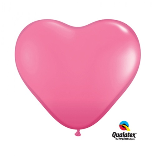 Ballonnen hart 6 inch roze 100st