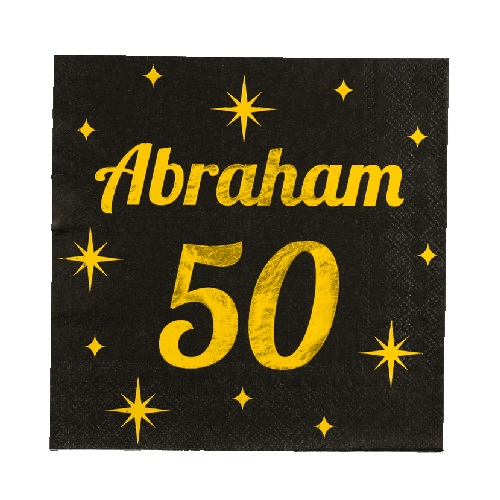 Servetten Abraham 50 Classy party 16st