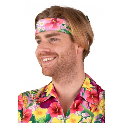 Zakdoek met Hawaii print roze