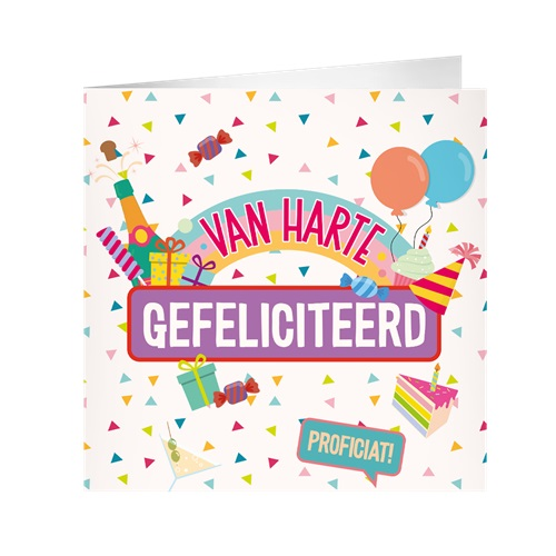 Kaart Gefeliciteerd XL