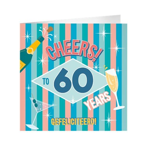 Verjaardagskaart 60 jaar XL
