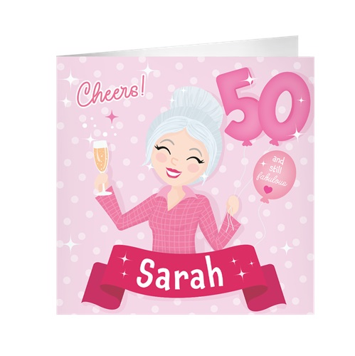 Verjaardagskaart Sarah XL