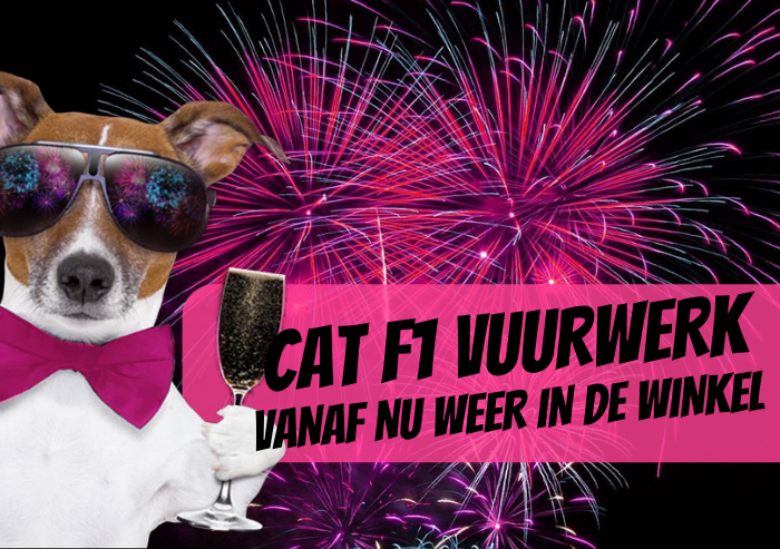 Cat F1 vuurwerk