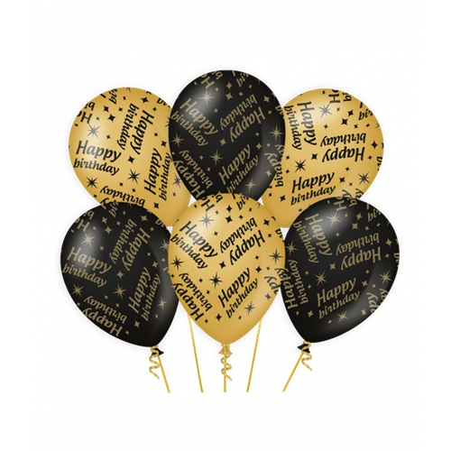 Ballonnen Happy Birthday Classy party 6st