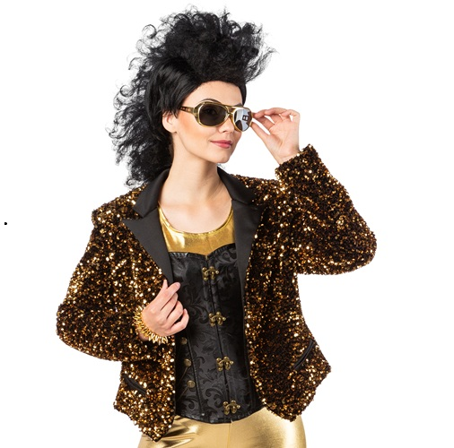Blazer pailletten luxe goud