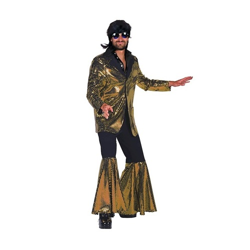 Discokostuum Studio 54 goud S
