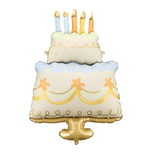 Folieballon Golden Cake 62x104