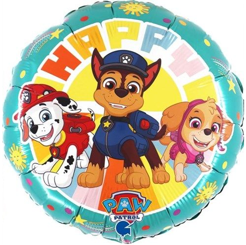 Folieballon Paw Patrol Happy 45cm