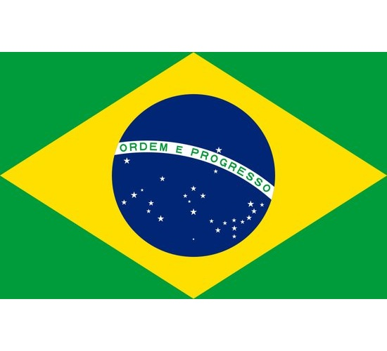 Vlag Brazilië 150x90cm