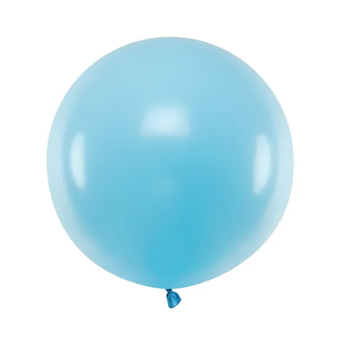 Ballon rond 60cm Light blue per stuk