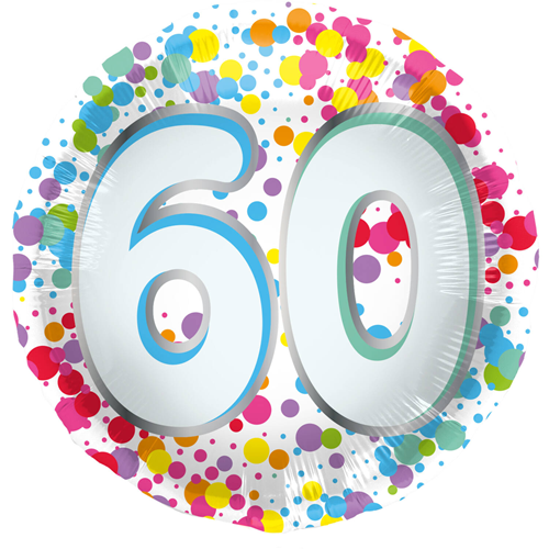 Folieballon Confetti 60 45cm