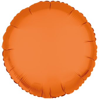 Folieballon rond neon oranje 43cm