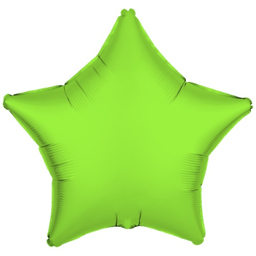 Folieballon star neon groen 43cm
