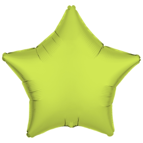 Folieballon star neon yellow 43cm