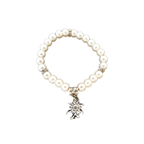 Oktoberfest armband parels Edelweiss
