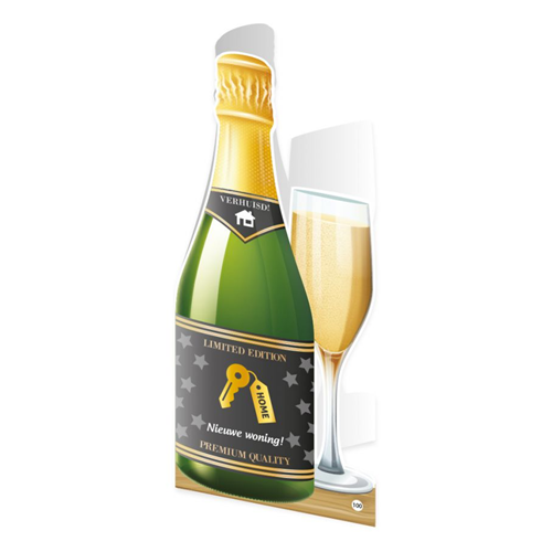 Champagne kaart Nieuwe woning