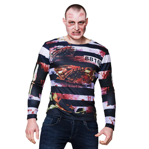 Fotoprint T-shirt Zombie prisoner M/L