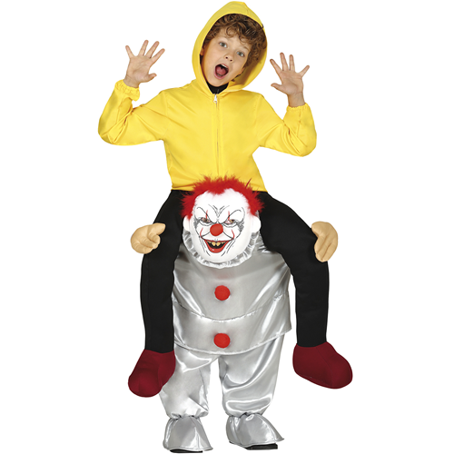 Gedragen door Psycho clown kinderkostuum