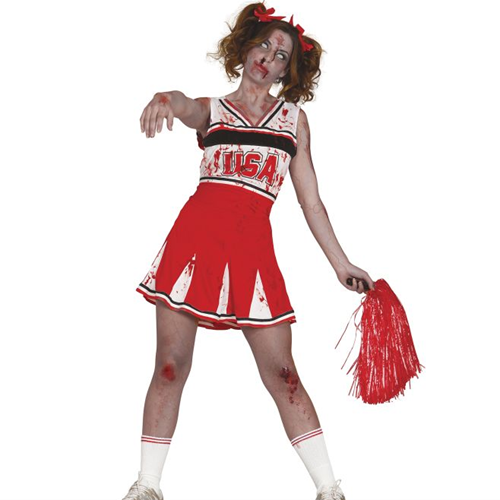 Zombie cheerleader jurkje 14-16 jaar