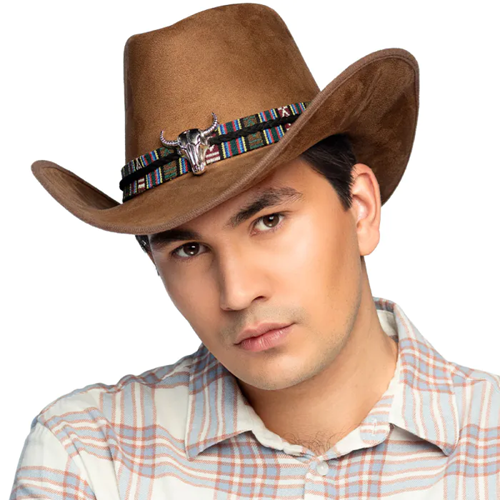 Cowboy hoed Django bruin luxe