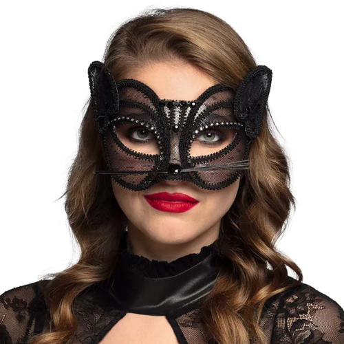 Oogmasker kat kant