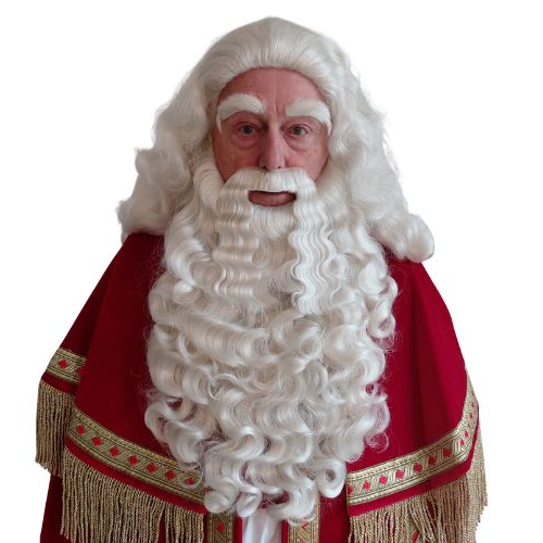 Sinterklaas baard en pruik A1 losse snor