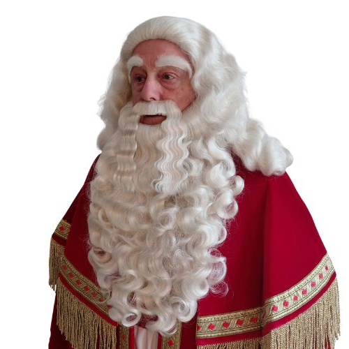Sinterklaas baard en pruik A1 losse snor
