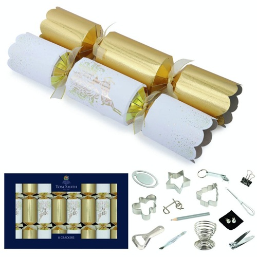 Tom Smith Christmas cracker deluxe gold 8st