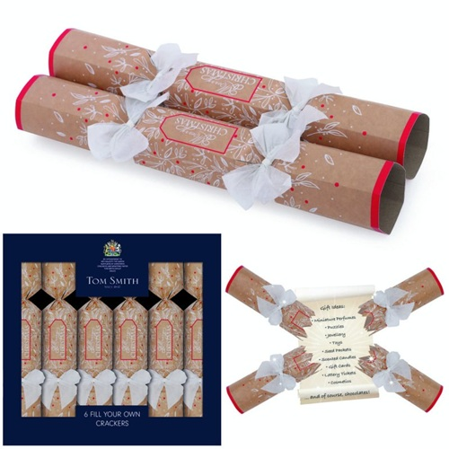 Tom Smith Christmas cracker fill your own hex 6st