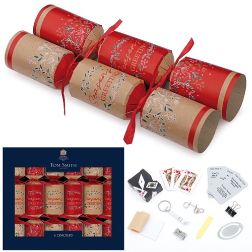 Tom Smith Christmas cracker Kraft luxury 6st