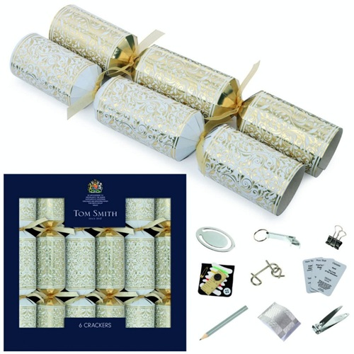 Tom Smith Christmas cracker premium gold 6st