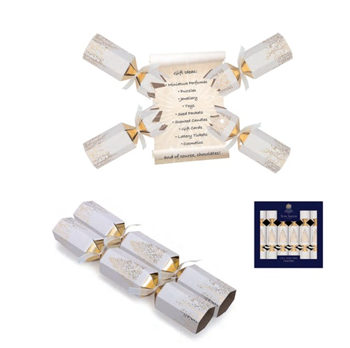 Tom Smith Christmas crackers fill your own white